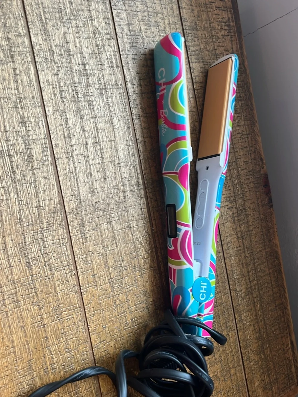 CHIxBarbie Colorful Ceramic Flat Iron - Pink/Blue/Green